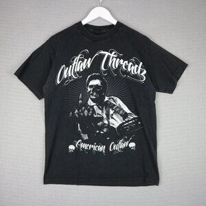 Outlaw Threadz Made in USA Johnny Cash Skull Mens Medium